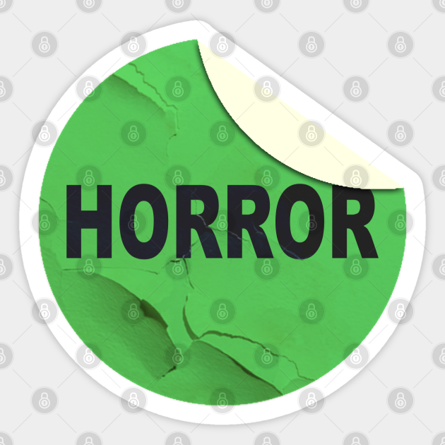 Horror VHS Rental Sticker Horror Sticker TeePublic
